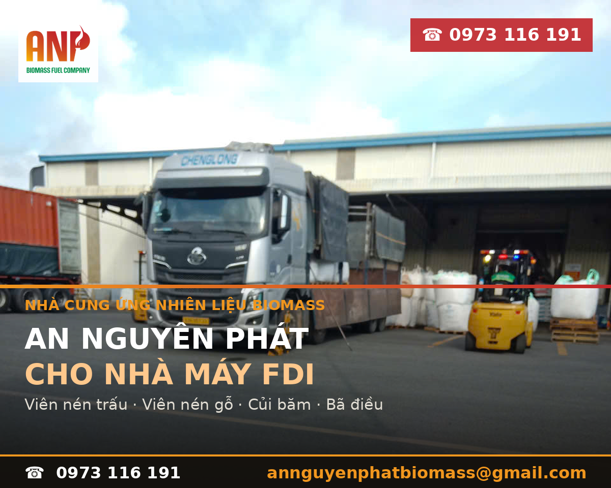 An Nguyên Phát - Nhà cung ứng nhiên liệu Biomass cho nhà máy FDI