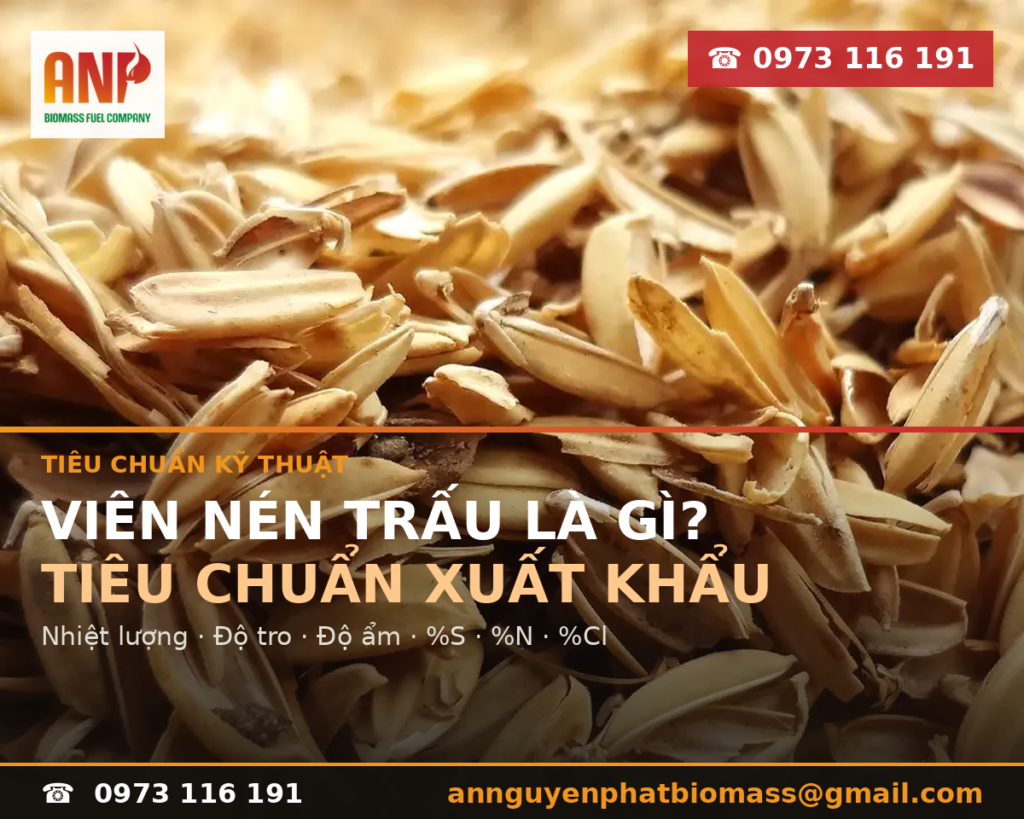 Viên nén trấu là gì? Tiêu chuẩn kỹ thuật đáp ứng xuất khẩu