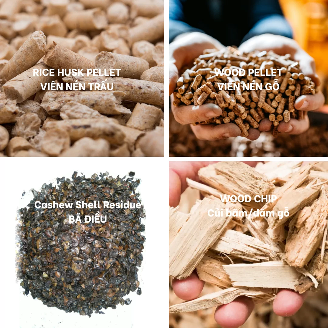 4 loại nhiên liệu biomass phổ biến nhất được sử dụng tại Việt Nam